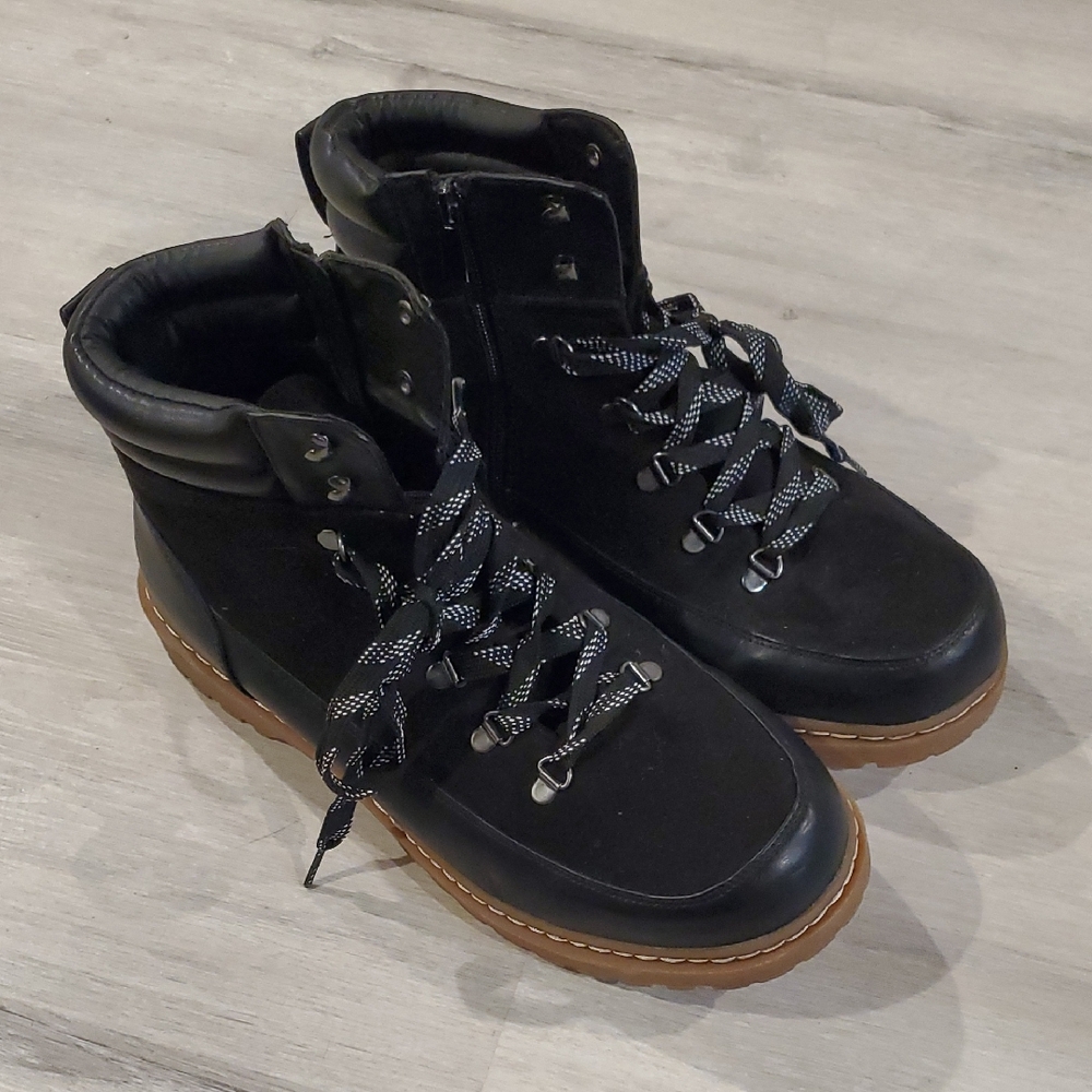 Torrid Black Combat & Moto Boots
